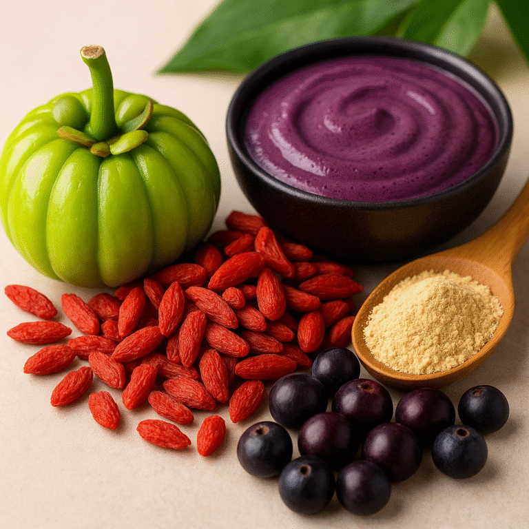 Goji berries, açai y camu: propiedades