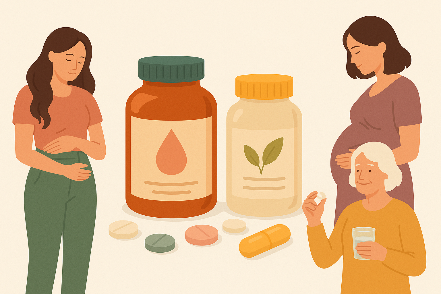 Suplementos recomendados para mujeres en cada etapa