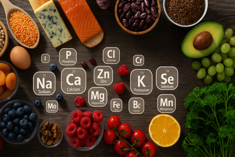 Minerales esenciales para el cuerpo humano